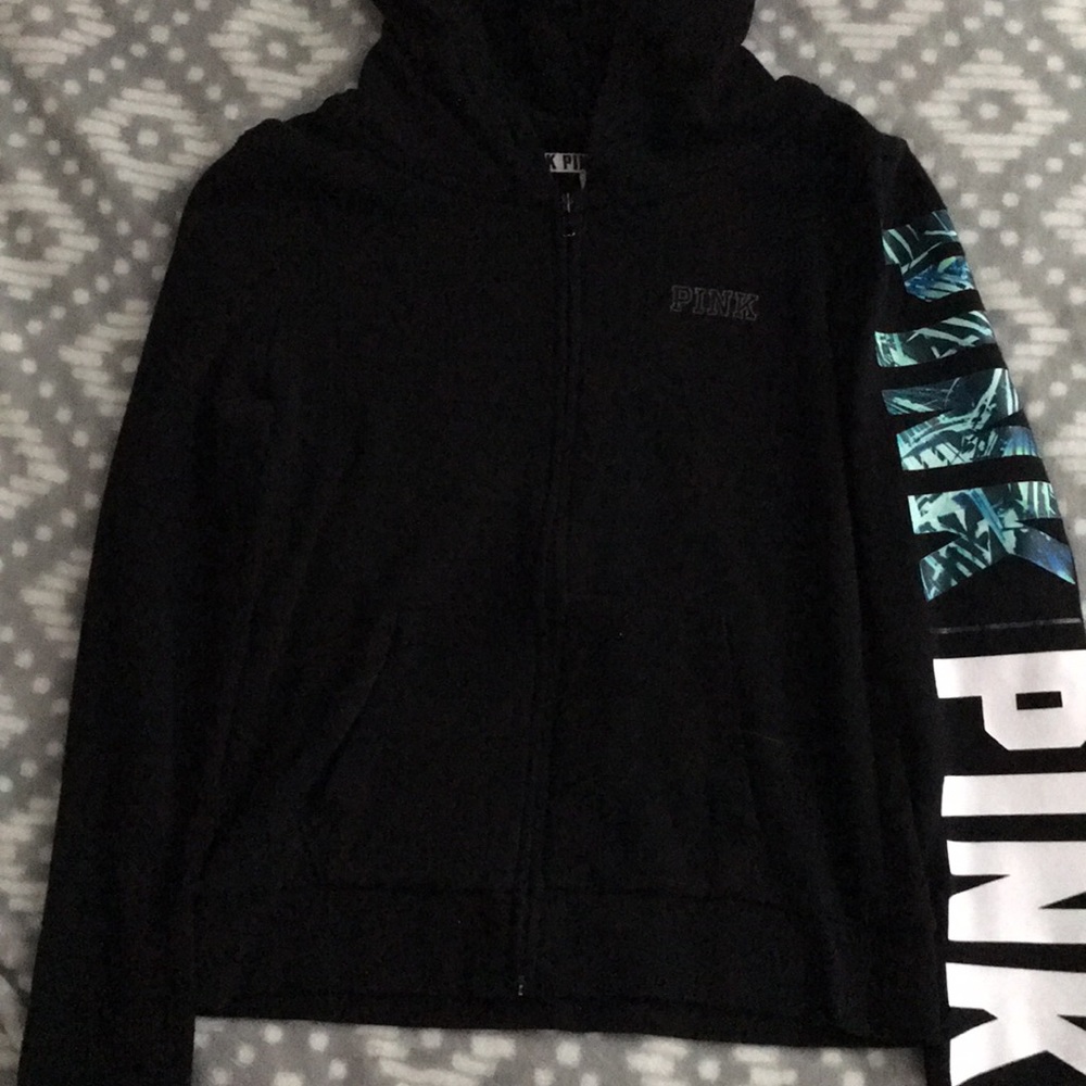 PINK zip up hoodie